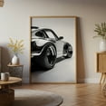 thumbnail image 6 of Black and White Sports Car Canvas Wall Art &ndash; Modern Automotive Decor, 6 of 10