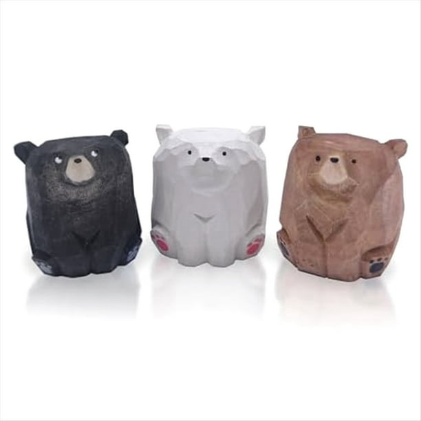 Estatua de Escritorio con DecoracióN de Oso Hecha una Mano, DecoracióN para el Hogar, Regalos para Maestros, Colegas y Amigos