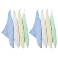 thumbnail image 1 of 8pcs Solid Color Baby Square Washing Towel Portable Baby Handkerchief Face Towel, 1 of 8