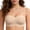 Beige, variant on Womens Seamless Convertible Strapless Bra Wireless Multi-Way White S-XXL,Size S