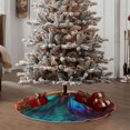 thumbnail image 4 of Disketp Vibrant Rainbow Butterfly A Christmas Tree Skirt, Christmas Tree Decorations, Christmas Decor, Tree Mat Decoration(30-48IN)-30", 4 of 6