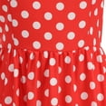 thumbnail image 6 of Lenpel Women's Vintage Dress Sleeveless Halter Spaghetti Strap Printed A-Line Flowy Midi Dress Cocktail Party Tea Dresses, 6 of 6