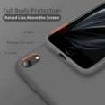 thumbnail image 3 of Designed for iPhone SE Case 2022/2020, Designed for iPhone 7 8 Case, Silicone Ultra Slim Shockproof Phone Case with [Soft Microfiber Lining], 4.7 inch, Spacy Gray, 3 of 13