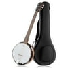 Jameson Guitars Left-Handed 6-String Banjo with 24 Brackets and Closed Solid Back
