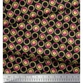 thumbnail image 2 of Soimoi Cotton Duck Fabric Floral & Circle Geometric Print Fabric by Yard 42 Inch Wide, 2 of 3
