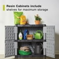 thumbnail image 3 of Rubbermaid Garage Storage Resin Base Cabinet, Gray, 3 of 7