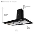 thumbnail image 4 of Tricombo parrilla de inducción SUPRA parrilla de gas y campana de pared 90 cm negro, 4 of 8