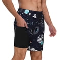 thumbnail image 3 of Goofa Galaxy2 Printed Men's Swim Trunks Board Shorts Quick Dry Mens Swimming Trunks with Compression Liner,Breathable Fit Hawaii Beach Shorts-Large, 3 of 9
