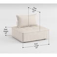 thumbnail image 4 of Zipper - Paired Accessories - Modular Armless Chair - Family Gathering Spot - Customizable Setup, 4 of 5