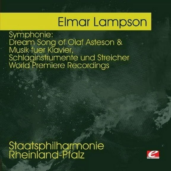 Elmar Lampson - Lampson: Symphonie: Dream Song of Olaf Asteson - Electronica - CD