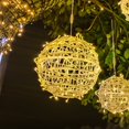 thumbnail image 3 of Nuevo diseño romántico colgante de Navidad luz patio habitación decoraciones al aire libre lámpara colgante lámpara de techo alambre de cobre luz LED, 3 of 4