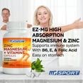 EZMG High Absorption Zinc and Magnesium, Supports Immune System, Easy