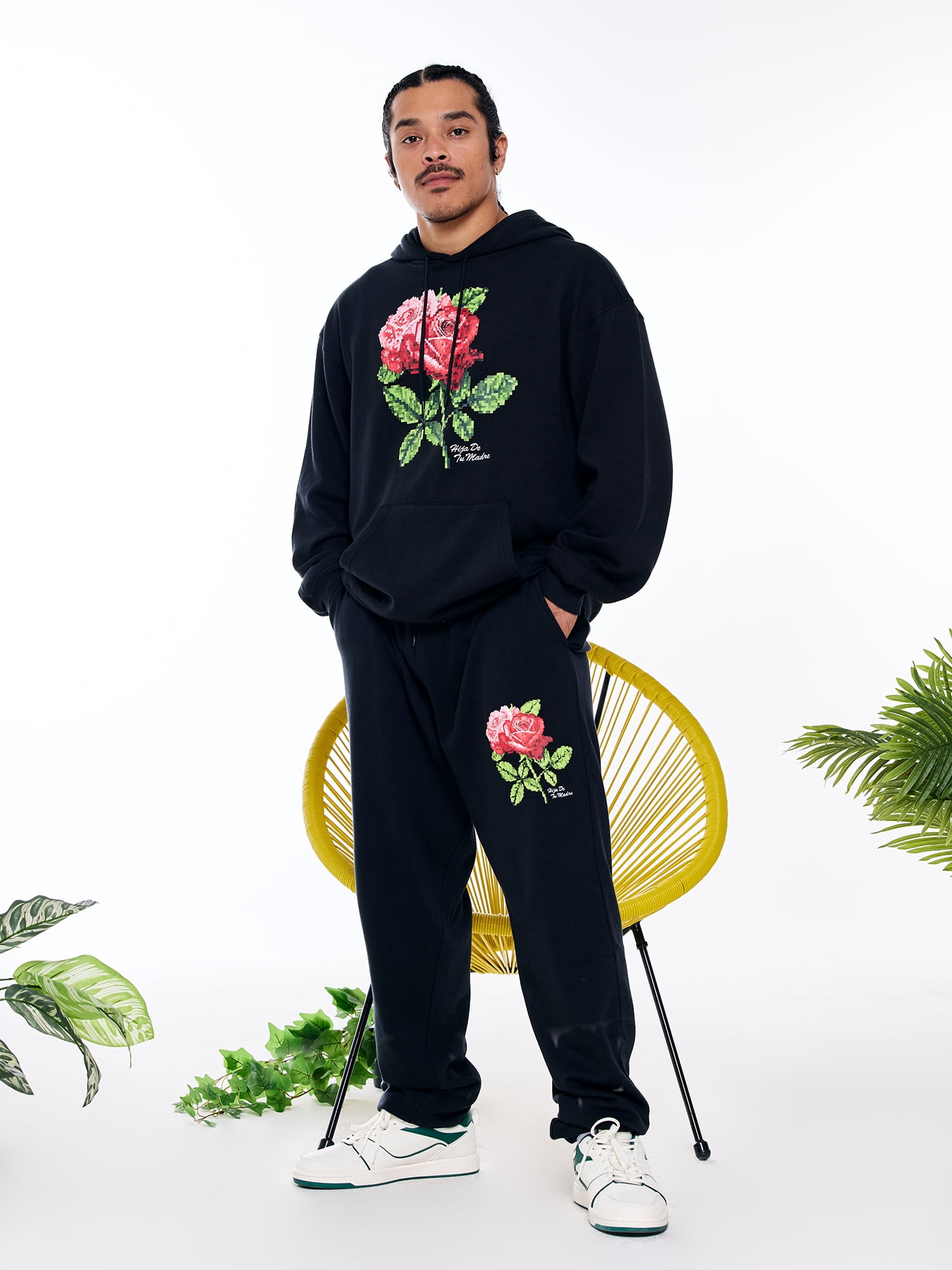 Hija De Tu Madre, Unisex Graphic Hoodie, Roses, Sizes XS-3XL