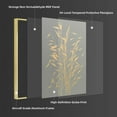 thumbnail image 2 of Gray Botanical Canvas Wall Art Poster Prints, Set of 3 Gold Aluminum Alloy Frame Hand Drawn Golden Line Grass and Flowers Art Prints Wall Hanging Decor for Every Occasion, 2 of 8