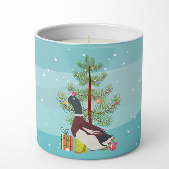 Rouen Duck Christmas 10 oz Decorative Soy Candle 3.25 in x 3.75 in