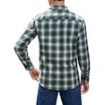thumbnail image 4 of sogami Mens Long Sleeve Flannel Shirt Casual Plaid Shirts Regular Fit, 4 of 8