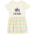 thumbnail image 3 of Inktastic 2nd Birthday Unicorn 2 Year Old Girl Girls Toddler Dress, 3 of 5