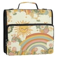 thumbnail image 5 of FORMRS Zipper Binder with Shoulder Strap 2-inch Ring 500 Sheet Capacity File Bag, Beige Clouds, 5 of 5