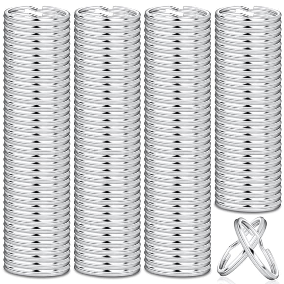 Llavero PAXCOO de 100 piezas, anillas partidas de metal de 2,5 cm