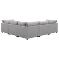 thumbnail image 6 of Pemberly Row 6-piece Fabric Upholstered Modular Sectional Gray, 6 of 15