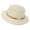 White, variant on Women's French Retro Hollow Woven Flat Top Straw Hat, Breathable Wide Brim UV Protection Sun Hat for Summer Beach Vacation Outdoor Travel