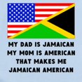 thumbnail image 2 of CafePress - That Makes Me Jamaican American Body Suit - Baby Light Bodysuit, 2 of 4
