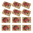thumbnail image 1 of CNKOO 12Pcs/Set Christmas Box Easy to Take Window Design Exquisite Eye-catching Kraft Paper Merry Christmas Cookie Gift Box for Party, 1 of 10