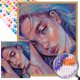 thumbnail image 1 of ZQS606-AB Diamante AB parcial Diamante las estrellas Serie personajes belleza Diamante resina 40 * 50 CM Tamaño del lienzo 45 * 55 cm, 1 of 9