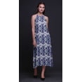 thumbnail image 2 of Bimba Robe de Plage d'Été pour Femmes, Dos Nu, Col Licou, Imprimée Teinture sur Nœuds - Petit, 2 of 6