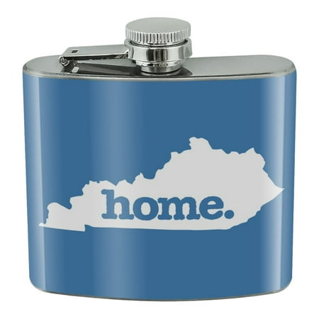 

Kentucky KY Home State Solid Denim Blue Officially Licensed Stainless Steel 5oz Hip Drink Kidney Flask