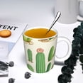 thumbnail image 5 of Yiaed Cactus And Succulent Print Ceramics Coffee,Large Handle Design,Extra Large Tea and Coffee Cup for Office and Home Mugs, 5 of 6