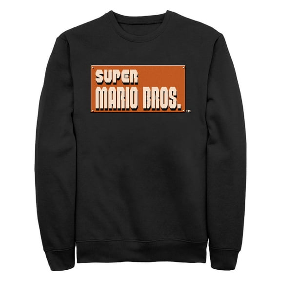 Men's Nintendo Super Mario Bros. Start Logo Sweatshirt