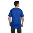 thumbnail image 2 of The Hanes 61 oz Beefy-T with Pocket DEEP ROYAL M, 2 of 3