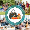 thumbnail image 6 of FORMRS Insulated Lunch Bag Unisex Large Capacity with Shoulder Strap, Floral Oranges, 6 of 6