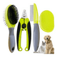 thumbnail image 2 of Kit Cepillo Perro Gato Uña De Mascotas Herramientas De Aseo Malubero Verde, 2 of 5