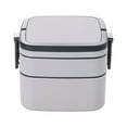 thumbnail image 1 of Fridja Double-layer Portable Lunch Box With Lid Lunch Box Heatable Lunch Box Student Lunch Box, 1 of 5