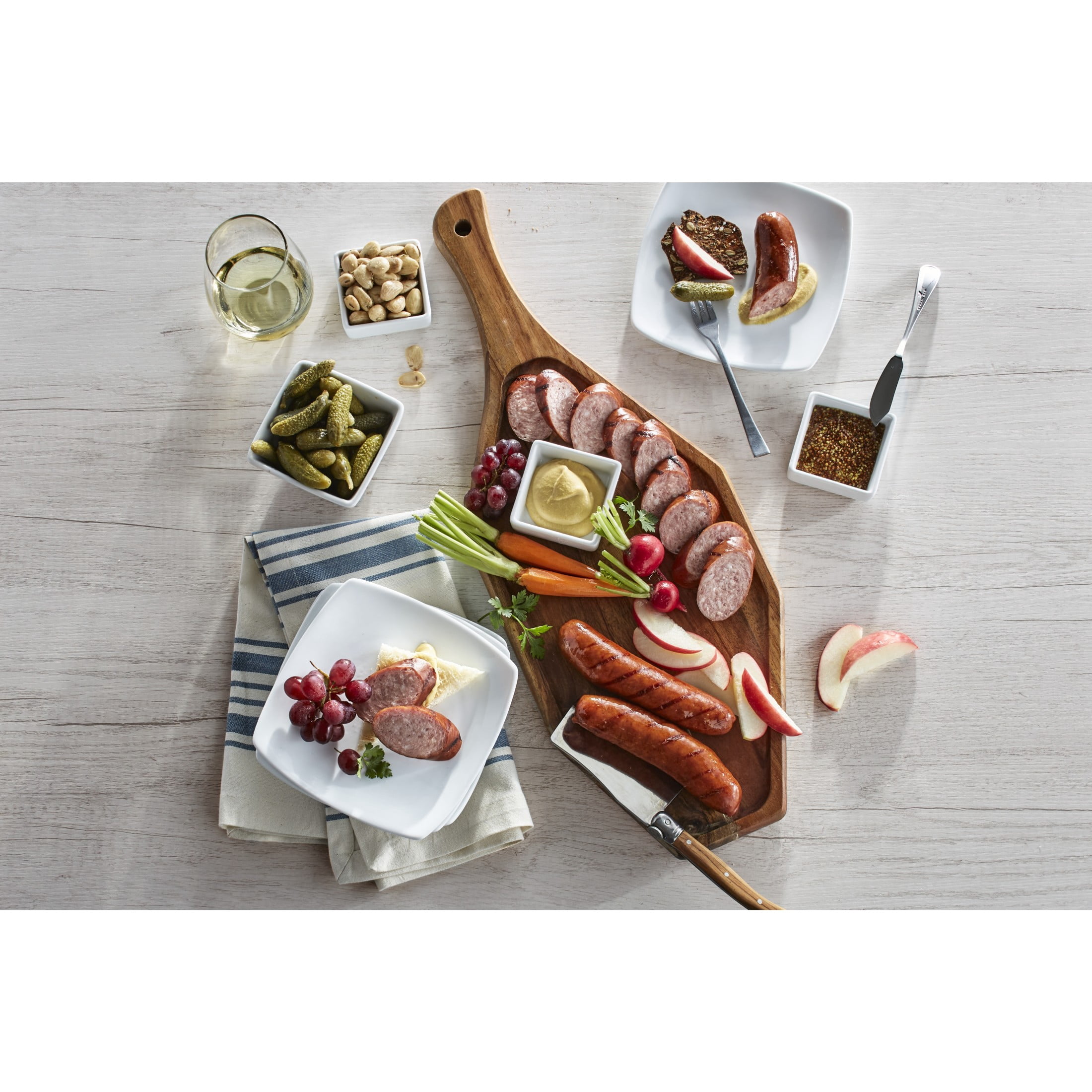 Wright Brand Real Wood Smoked White Cheddar & Bacon Smoked Sausage, 12 oz, 4 Count (Refrigerated)
