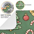 thumbnail image 2 of Yayeee Dish Drying Mat for Kitchen Counter 18"x24" Microfiber Absorbent Pad, Yellow Christmas Gingerbread, 2 of 7