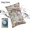 thumbnail image 6 of Cauagu Roses Mixed Zebra Print Pillow Covers with Envelope Closure,1PC Pillow Cases Decorative Pillow Case for Bed & Couch, Pillows Not Included-14"x20", 6 of 6