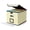 Beige, variant on File Organizer Box with Lid, Large Hanging File Folder Organizer with Plastic Slide, Collapsible Portable Filing Storage Boxes for Office/Decor/Home (Black, 14.9 x 12.59 x 10.8 inch)