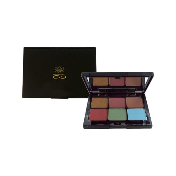 Makeup-Street Magic 6 Eyeshadow Palette - Magic Mesmerizing Creamy 6 Shade Highly Pigmented 12g