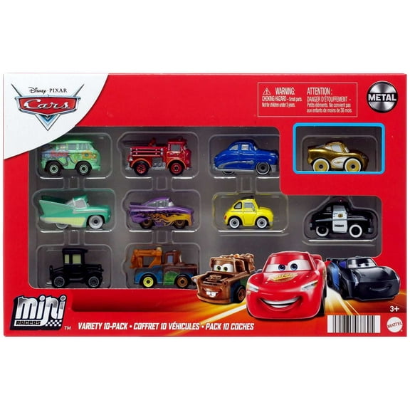 Disney / Pixar Cars Die Cast Mini Racers VARIETY 10-Pack (2022)