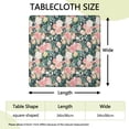 thumbnail image 2 of Pioneer Flower Floral Print Pattern Square Fitted Tablecloth with Elastic Edge,Square Table Cover,Washable Elastic Table Cover for Home Kitchen Party Decor 34"x34", 2 of 6