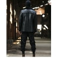 thumbnail image 5 of New Arrival Men's Winter Long Coat Genuine Leather Natural Sheepskin Shearling Jacket for Male Thick Wool Liner Black Brown Plus Oversize for Weight over 110kgs,Black,62, 5 of 6