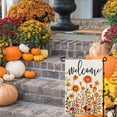thumbnail image 4 of Gyryp Fall Floral Garden Flag 12x18 Inch Small Double Sided for Outside Thanksgiving Burlap Welcome Yard Decoration, 4 of 5
