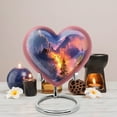 thumbnail image 5 of MUKTIVE Waterfall Large Cremation Urns for Human Ashes for Men, Mountain Funeral Urn for Ashes Adult Male, Memorial Blue Heart Urns, Decorative Gift for Husband & Wife, 8 Inch, 5 of 7