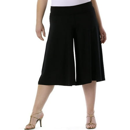 Women's Plus Folded Waist Gaucho Pant