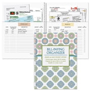 Current Fresh Patterns Bill Paying Organizer - Spiral Account Book, 9" by 12 inch, 14 File Folder Pockets, Receipt Storage