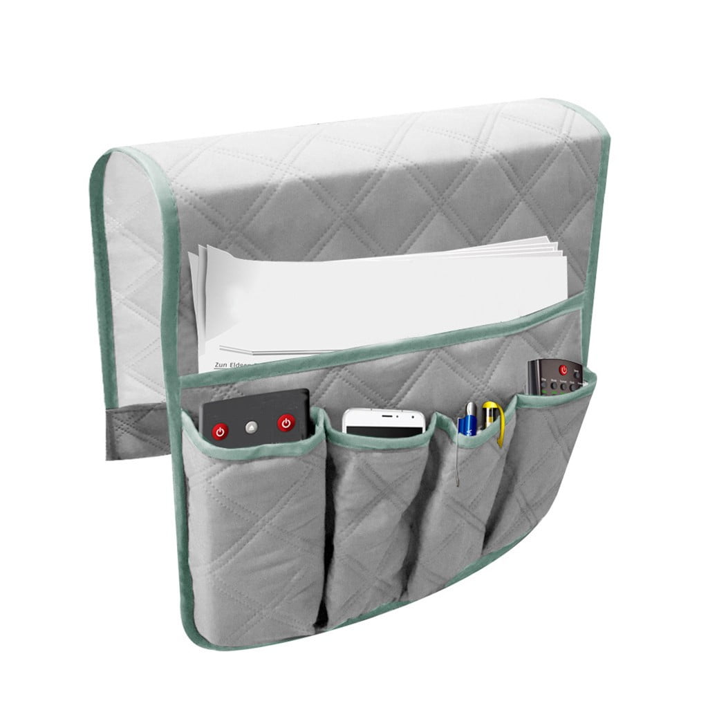 Yohome Sofa Couch Remote Control Holder Arm Rest Organizer Storage Bag