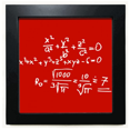 thumbnail image 1 of Formule Fonction Fraction Racine Noir Carré Cadre Photo Mur Table, 1 of 3